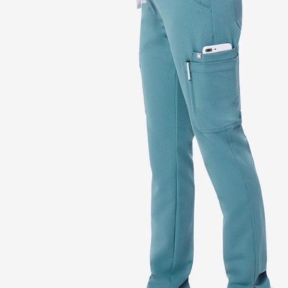 Yola Skinny FIGS Scrub pants XS TALL HYDROGREEN - Picture 2 of 6